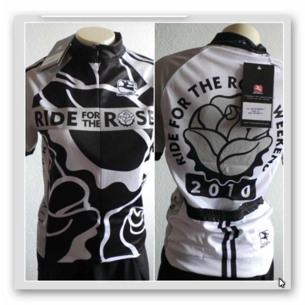 NWT Giordana Bike Jersey Ride for the Roses LIVESTRONG 2010  short sleeve Italy